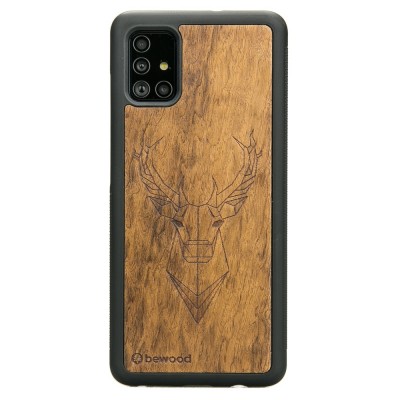 Samsung Galaxy A51 Deer Imbuia Wood Case