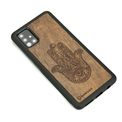 Samsung Galaxy A51 Hamsa Imbuia Wood Case