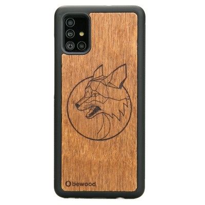 Samsung Galaxy A71 Fox Merbau Wood Case
