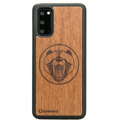 Samsung Galaxy S20 Bear Merbau Wood Case