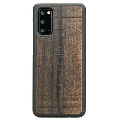 Samsung Galaxy S20 Aztec Calendar Ziricote Wood Case