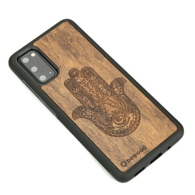 Samsung Galaxy S20 Hamsa Imbuia Wood Case