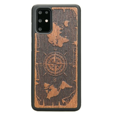 Samsung Galaxy S20 Plus Compass Merbau Wood Case