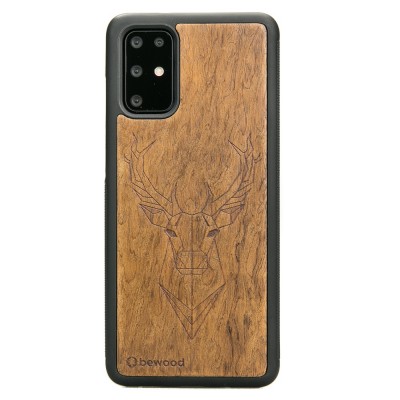 Samsung Galaxy S20 Plus Deer Imbuia Wood Case