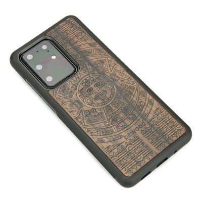 Samsung Galaxy S20 Ultra Aztec Calendar Ziricote Wood Case