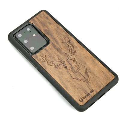 Samsung Galaxy S20 Ultra Deer Imbuia Wood Case