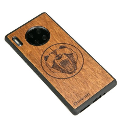 Huawei Mate 30 Pro Bear Merbau Wood Case