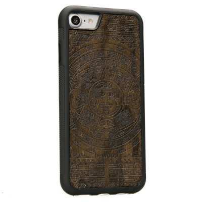 Apple iPhone SE 2020 Aztec Calendar Ziricote Wood Case