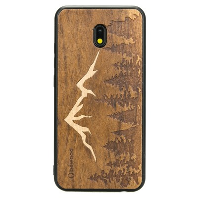 Xiaomi Redmi 8A Mountains Imbuia Wood Case