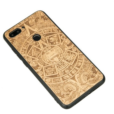 Xiaomi Mi 8 Lite Aztec Calendar Anigre Wood Case