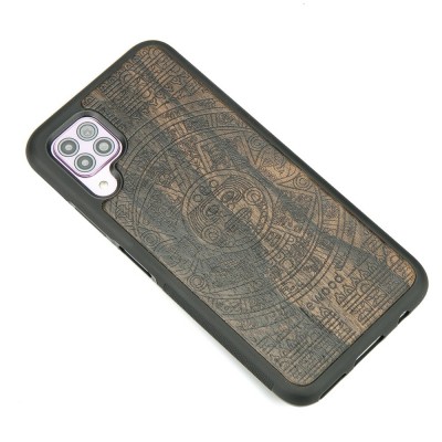 Huawei P40 Lite Aztec Calendar Ziricote Wood Case
