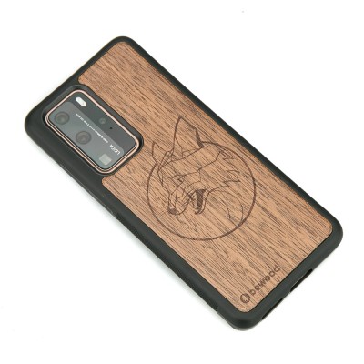 Huawei P40 Pro Fox Merbau Wood Case