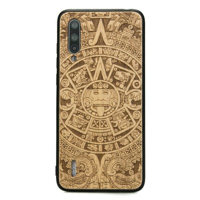 Xiaomi Mi 9 Lite Aztec Calendar Anigre Wood Case