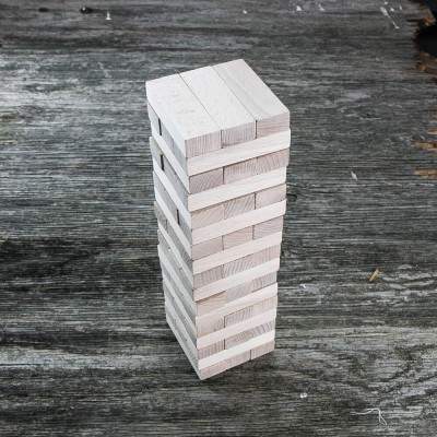 Bewood Wooden Blocks  Jenga Style Tower