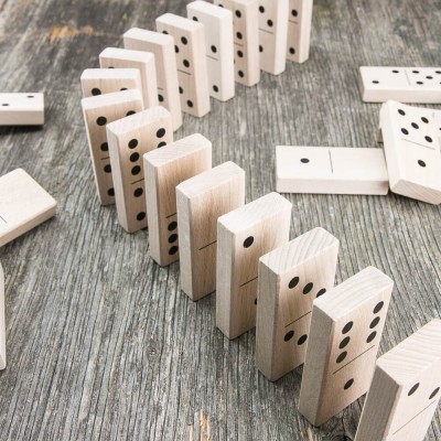 Bewood Wooden Blocks  Traditional Dominoes