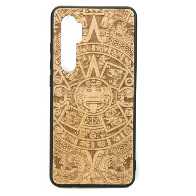 Xiaomi Mi Note 10 Lite Aztec Calendar Anigre Wood Case