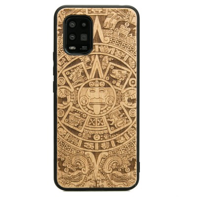 Xiaomi Mi 10 Lite Aztec Calendar Anigre Wood Case
