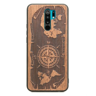 Xiaomi Redmi 9 Compass Merbau Wood Case