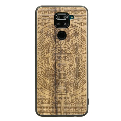 Xiaomi Redmi Note 9 Aztec Calendar Frake Wood Case