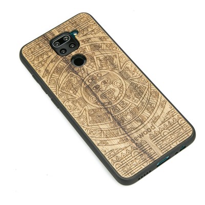 Xiaomi Redmi Note 9 Aztec Calendar Frake Wood Case