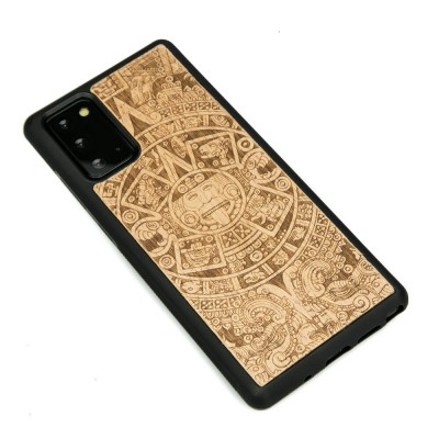 Samsung Galaxy Note 20 Aztec Calendar Anigre Wood Case