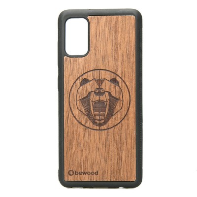 Samsung Galaxy A41 Bear Merbau Wood Case