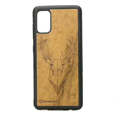 Samsung Galaxy A41 Deer Imbuia Wood Case