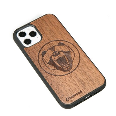 Apple iPhone 12 / 12 Pro Bear Merbau Wood Case