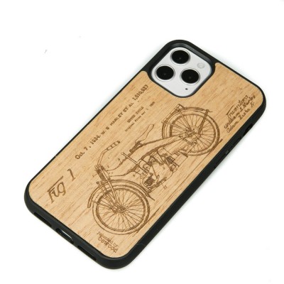 Apple iPhone 12 / 12 Pro Harley Patent Anigre Wood Case