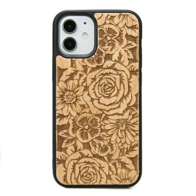 Apple iPhone 12 Mini Roses Anigre Wood Case