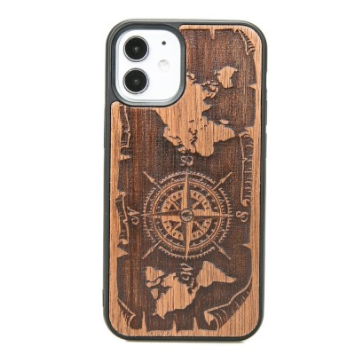 Apple iPhone 12 Mini Compass Merbau Wood Case