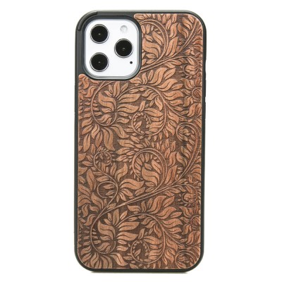 Drewniane Etui iPhone 12 Pro Max LIŚCIE JABŁOŃ