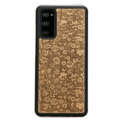 Samsung Galaxy S20 FE Flowers Anigre Wood Case