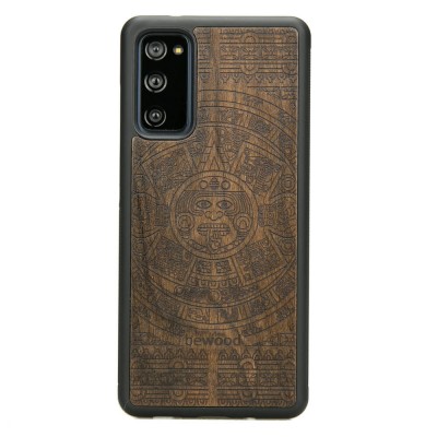 Samsung Galaxy S20 FE Aztec Calendar Ziricote Wood Case