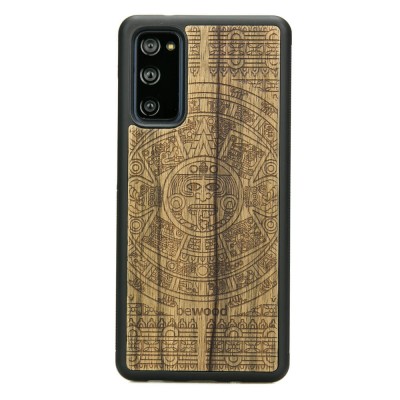 Samsung Galaxy S20 FE Aztec Calendar Frake Wood Case