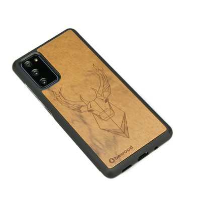 Samsung Galaxy S20 FE Deer Imbuia Wood Case