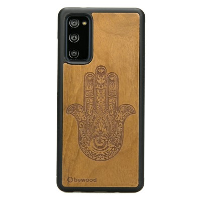 Samsung Galaxy S20 FE Hamsa Imbuia Wood Case