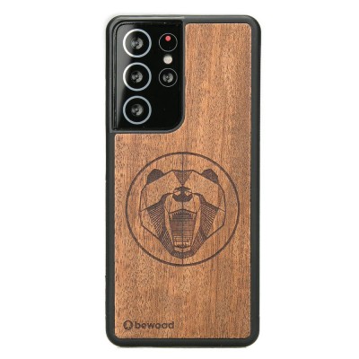 Samsung Galaxy S21 Ultra Bear Merbau Wood Case
