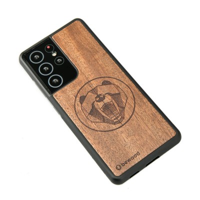 Samsung Galaxy S21 Ultra Bear Merbau Wood Case