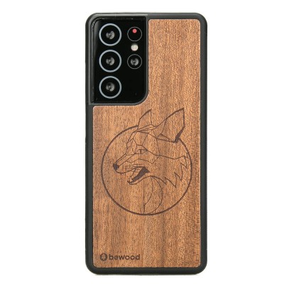Samsung Galaxy S21 Ultra Fox Merbau Wood Case
