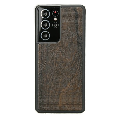 Samsung Galaxy S21 Ultra Aztec Calendar Ziricote Wood Case
