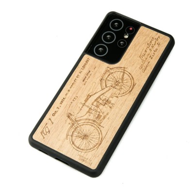 Samsung Galaxy S21 Ultra Harley Patent Anigre Wood Case