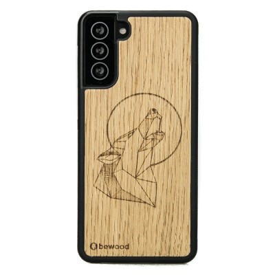 Samsung Galaxy S21 Wolf Oak Wood Case