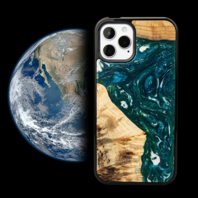 Bewood Unique Resin Case  Planets  Earth