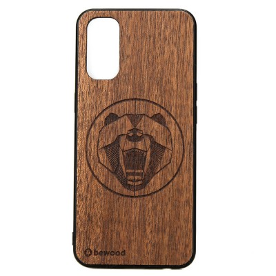 OPPO Reno 4 Bear Merbau Wood Case