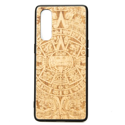 OPPO Reno 3 Pro Aztec Calendar Anigre Wood Case