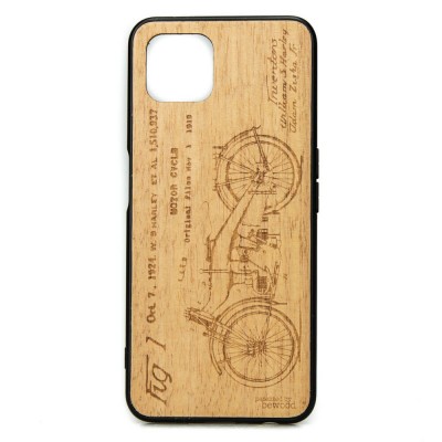 OPPO Reno 4 Z Harley Patent Anigre Wood Case