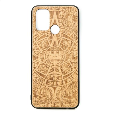 Realme 7i Aztec Calendar Anigre Wood Case
