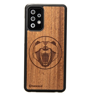 Samsung Galaxy A52 5G Bear Merbau Wood Case