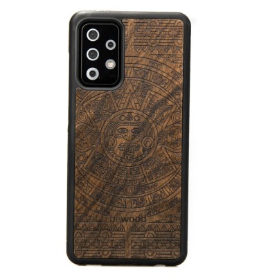 Samsung Galaxy A52 5G Aztec Calendar Ziricote Wood Case